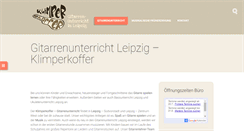 Desktop Screenshot of klimperkoffer.de